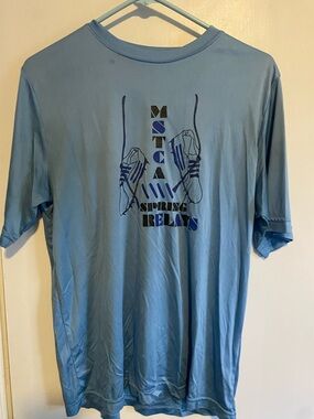 Light Blue Graphic Men's Tee